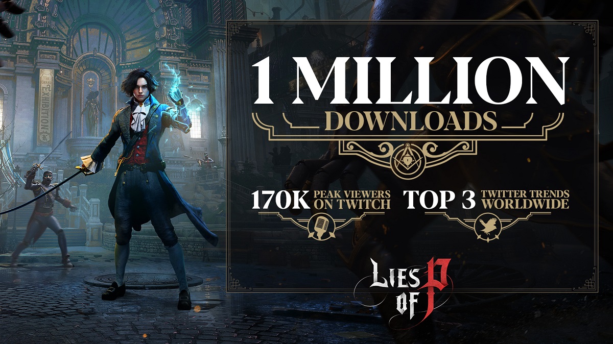 ¡Todo un éxito! Más de un millón de jugadores han descargado la demo del ambicioso juego de acción Lies of P. El juego está siendo muy comentado en Twitter y seguido en Twitch. ¡Todo un éxito! Más de un millón de jugadores han descargado la demo del ambicioso juego de acción Lies of P. El juego está siendo muy comentado en Twitter y seguido en Twitch.