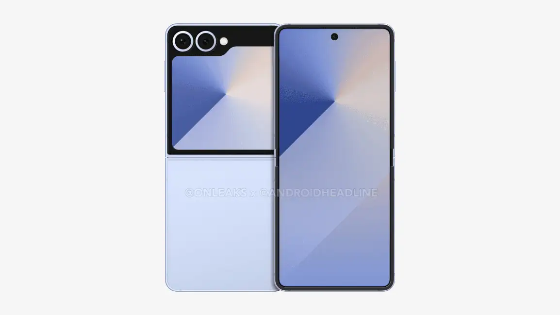 Samsung Galaxy Flip7 CAD renderizado 1 Samsung Galaxy Flip7 CAD renderizado 1