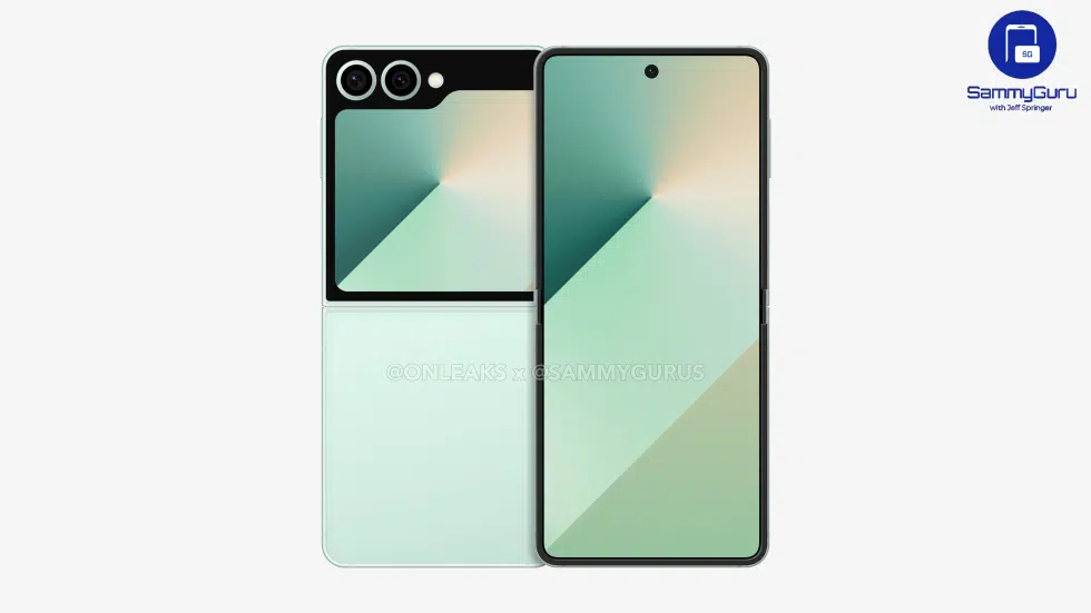 Galaxy Flip 7 FE renderizado Galaxy Flip 7 FE renderizado