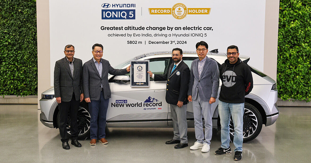 Hyundai IONIQ 5 entra en el Libro Guinness de los Récords
