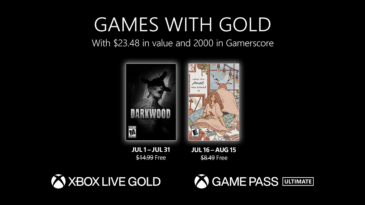 Los suscriptores de Xbox Live Gold recibirán dos juegos en julio: el juego de terror Darkwood y el ingenioso juego de puzzle When The Past Was Around. Los suscriptores de Xbox Live Gold recibirán dos juegos en julio: el juego de terror Darkwood y el ingenioso juego de puzzle When The Past Was Around.
