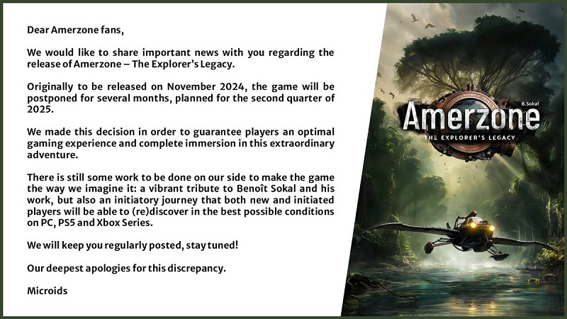 Journey to the Jungle se pospone - La editorial francesa Microids ha retrasado el lanzamiento de Amerzone: El legado del explorador hasta 2025.-2 Journey to the Jungle se pospone - La editorial francesa Microids ha retrasado el lanzamiento de Amerzone: El legado del explorador hasta 2025.-2