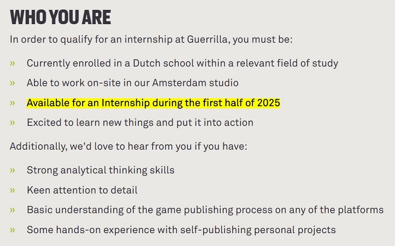 Un MMORPG basado en el universo Horizon podría ver la luz el año que viene: una oferta de trabajo en Guerrilla Games lo deja entrever-2 Un MMORPG basado en el universo Horizon podría ver la luz el año que viene: una oferta de trabajo en Guerrilla Games lo deja entrever-2
