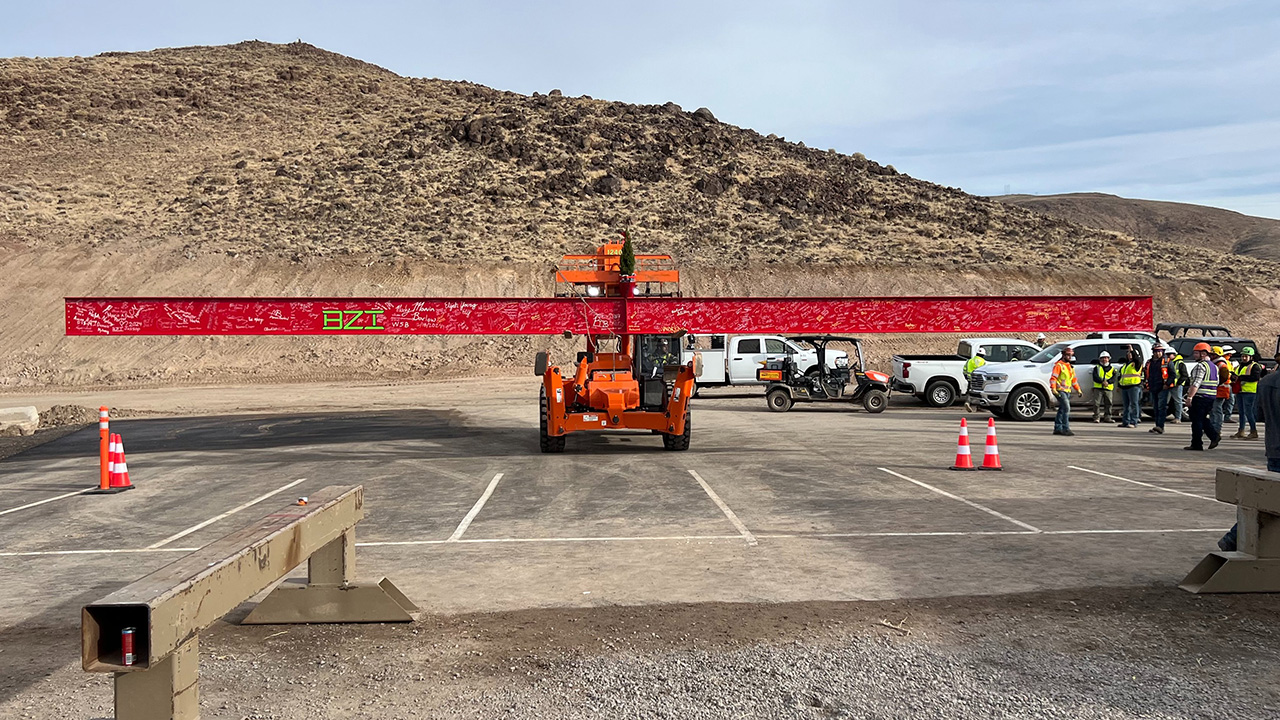 Una imagen de las obras del Tesla Semi Una imagen de las obras del Tesla Semi
