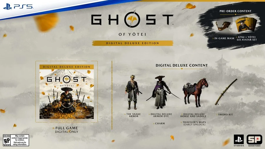 Edición deluxe de Ghost of Yotei