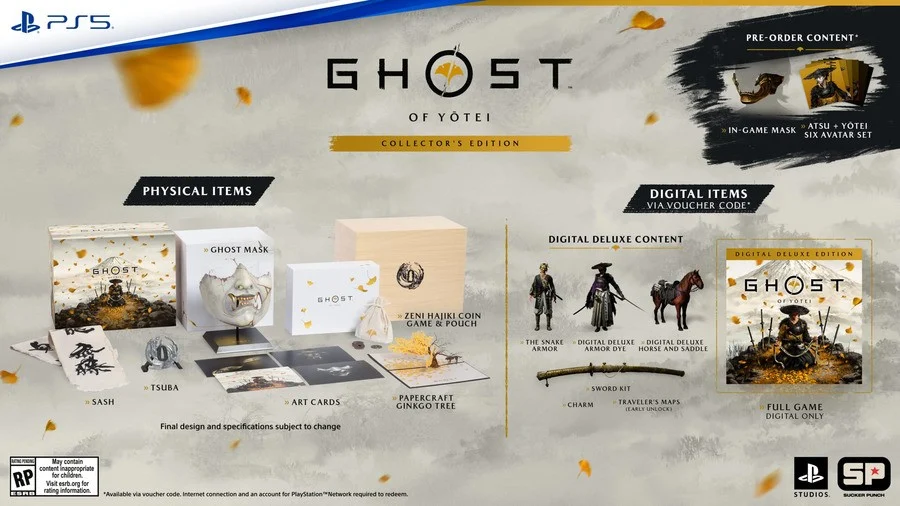 Edición de coleccionista de Ghost of Yotei