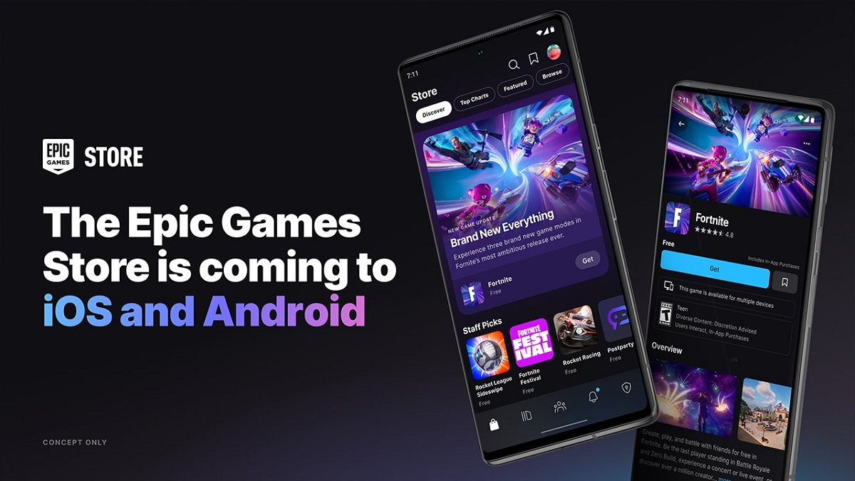 En 2024, Epic Games Store llegará a iOS y Android. El catálogo de la tienda incluirá no solo juegos para PC, sino también apps para móviles En 2024, Epic Games Store llegará a iOS y Android. El catálogo de la tienda incluirá no solo juegos para PC, sino también apps para móviles