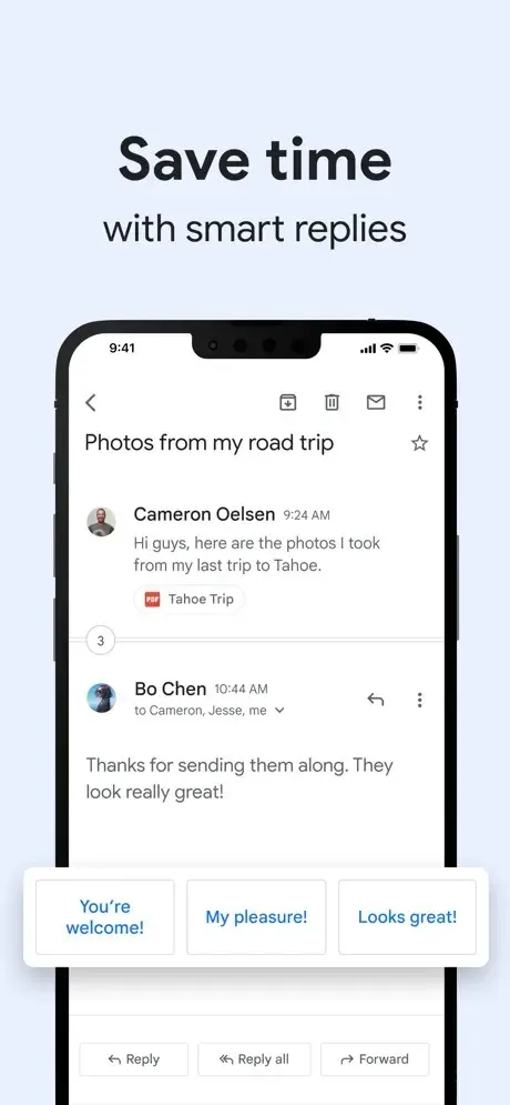 Diseño antiguo de Gmail para iOS Diseño antiguo de Gmail para iOS