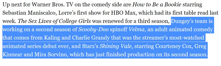 ¡Llega una segunda temporada de Velma! Los guionistas de "la peor serie de animación de HBO Max" ya trabajan en su secuela-2 ¡Llega una segunda temporada de Velma! Los guionistas de "la peor serie de animación de HBO Max" ya trabajan en su secuela-2