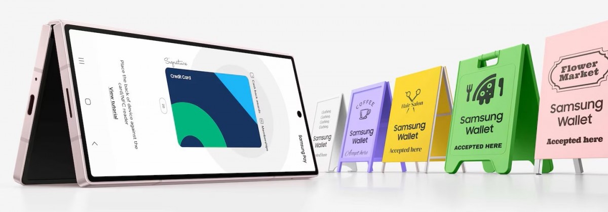 Billetera Samsung Billetera Samsung. Ilustración: GSMArena