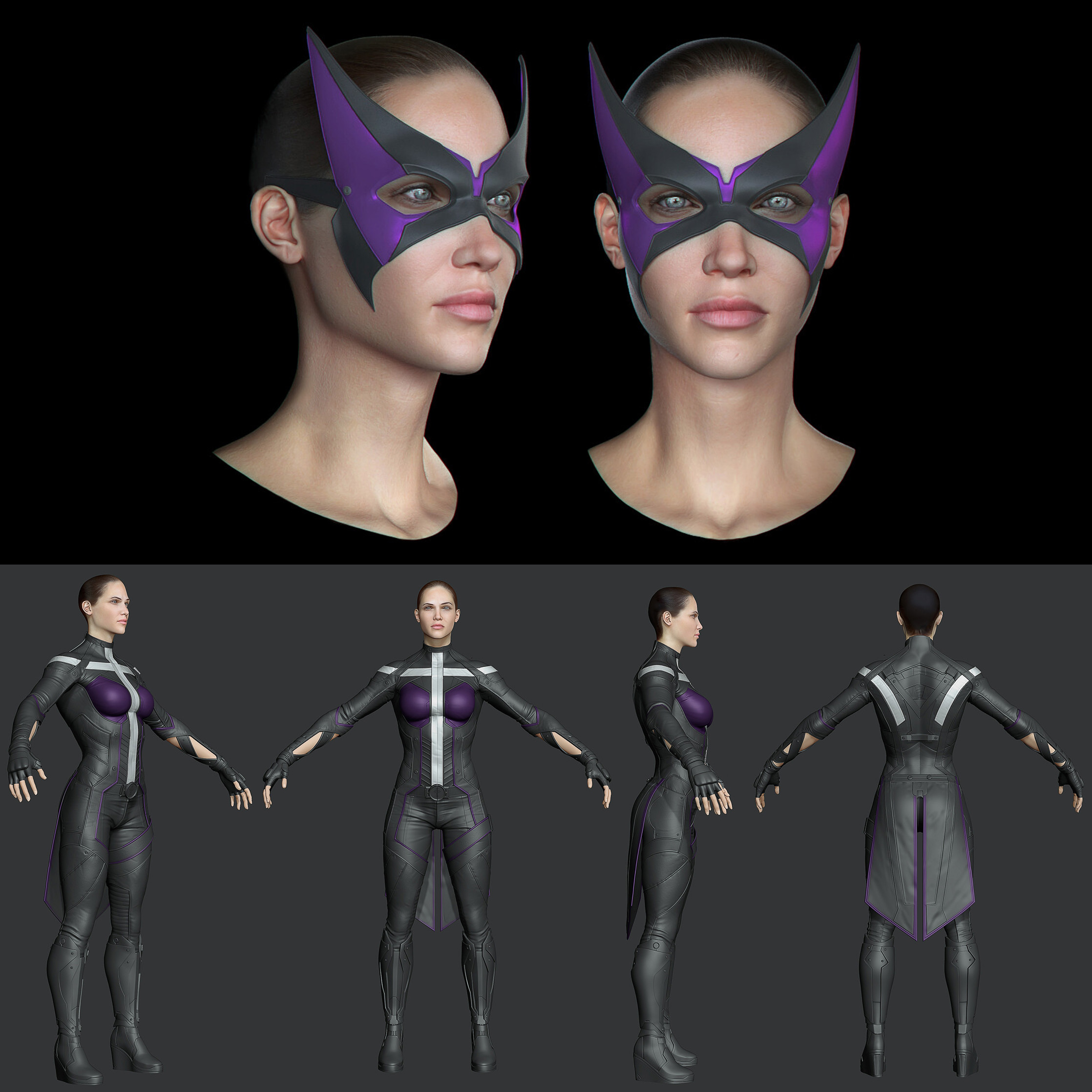 Arte conceptual de un posible Damian Wayne en un traje de Batman