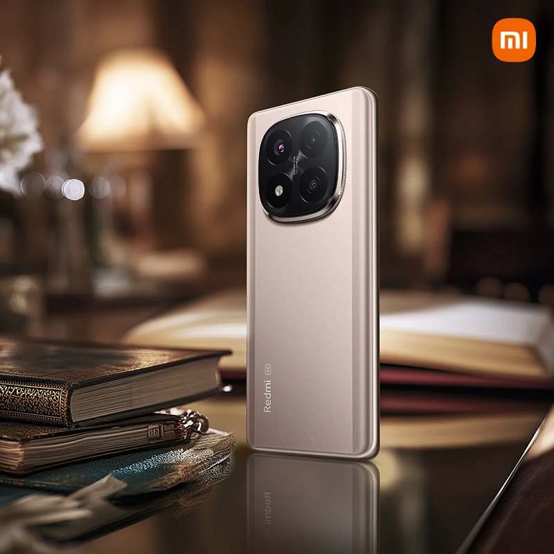 Smartphone Xiaomi Redmi Note 14 Pro+ 5G en color Champagne Gold