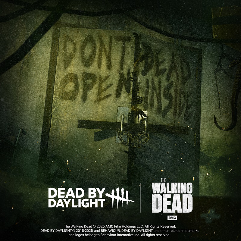 Cartel del cruce de Dead by Daylight y The Walking Dead Cartel del cruce de Dead by Daylight y The Walking Dead