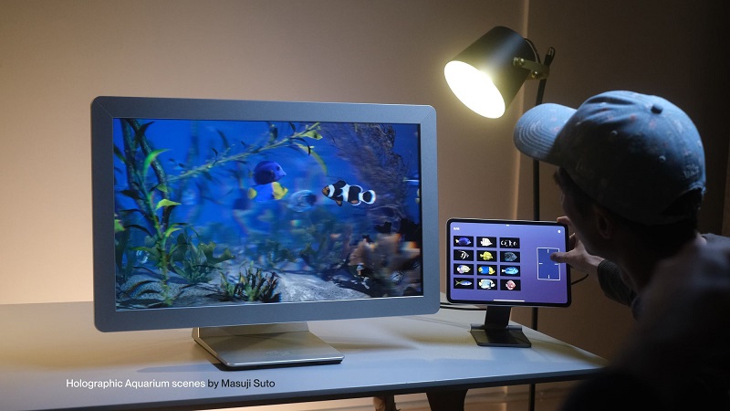 Demostración de la tecnología de display holográfico
