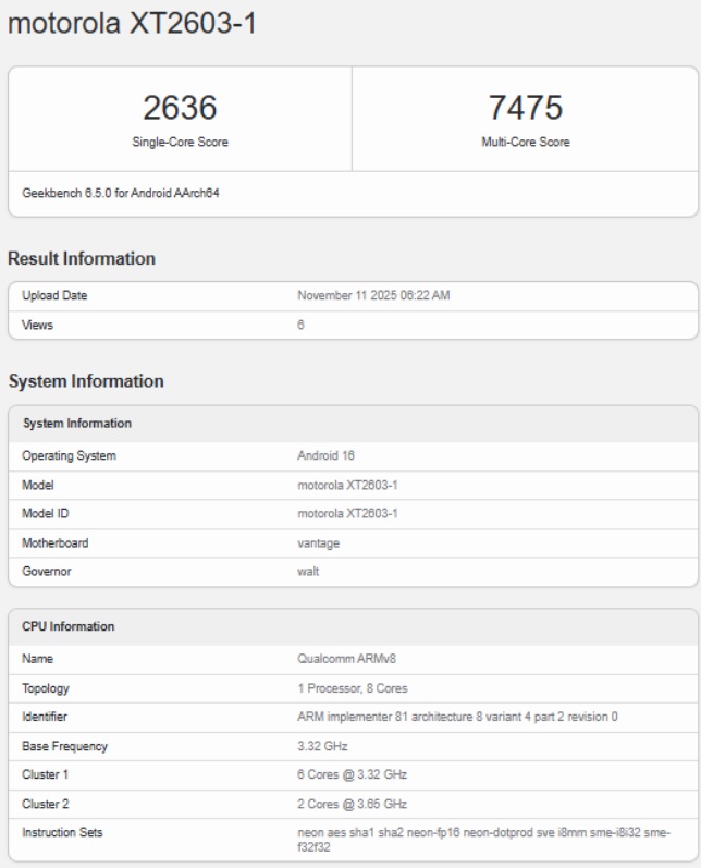 Motorola Edge 70 Ultra