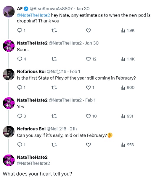 Correspondencia de NateTheHate con un abonado