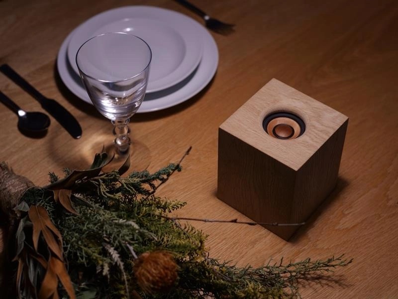 Altavoz inalámbrico JVC Kenwood WDS-01 en estuche de madera