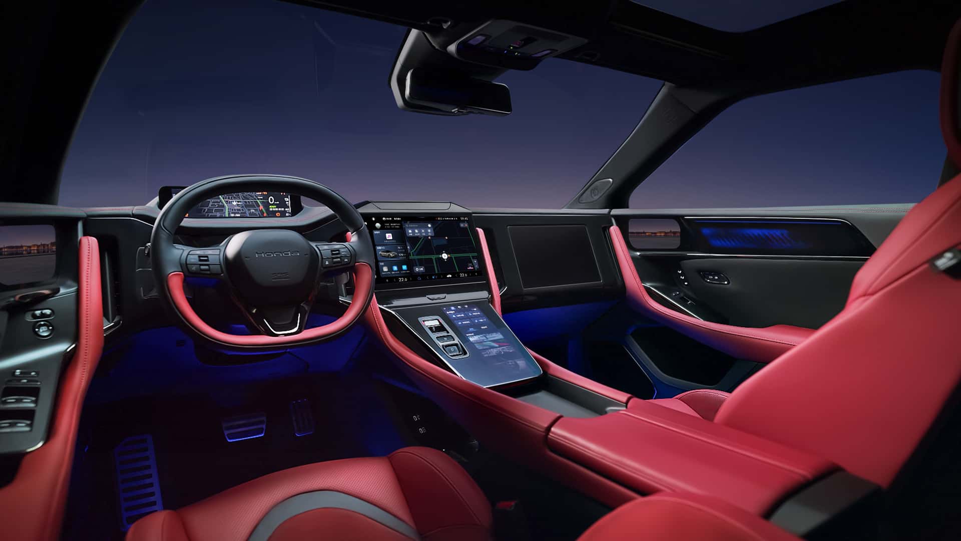 Interior del Honda GT. Ilustración: Honda