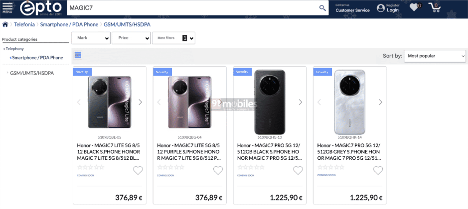 Precios del Honor Magic 7 Lite y Magic 7 Pro Precios del Honor Magic 7 Lite y Magic 7 Pro