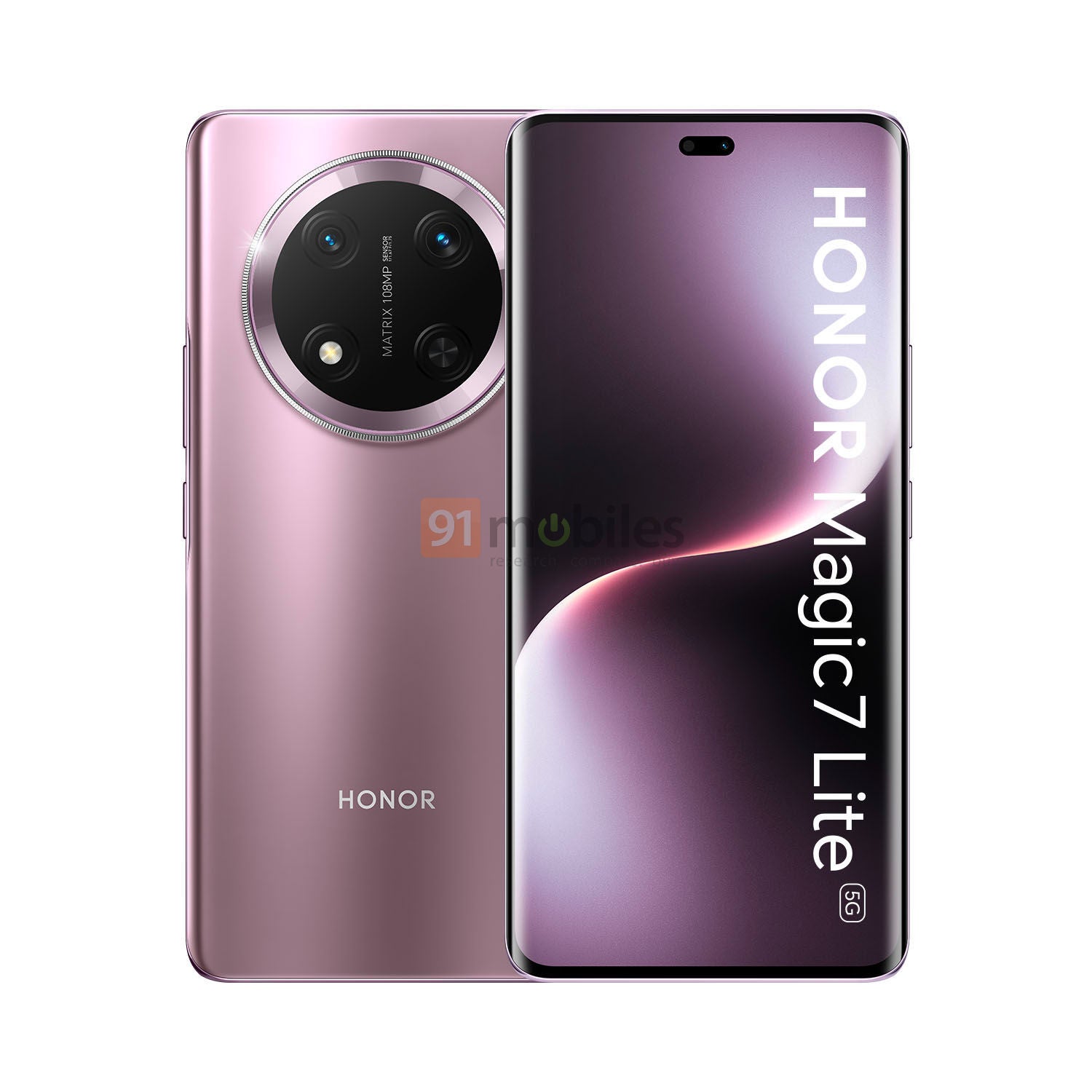 Honor Magic 7 Lite renderizador, diseño