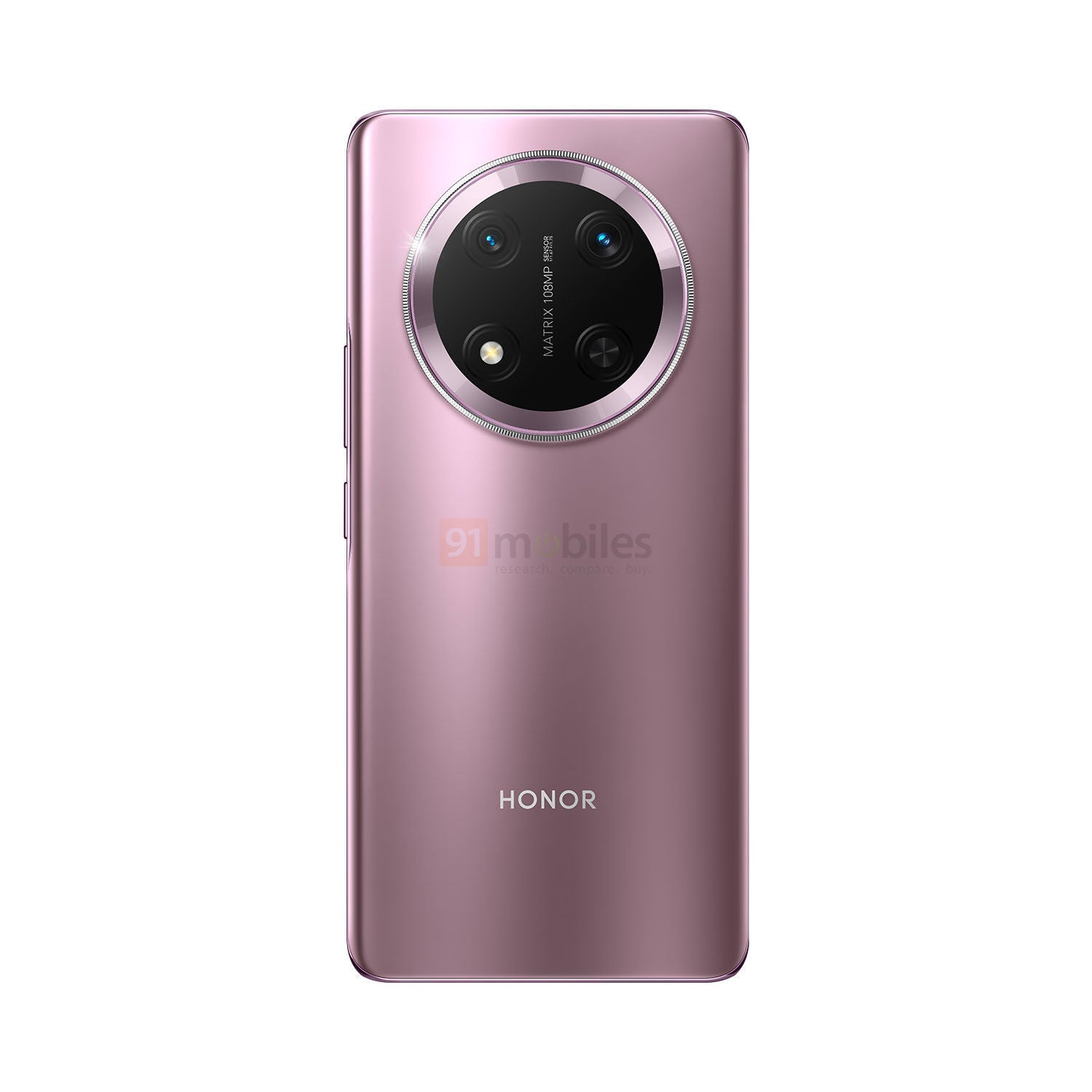 Render del Honor Magic 7 Lite, panel trasero