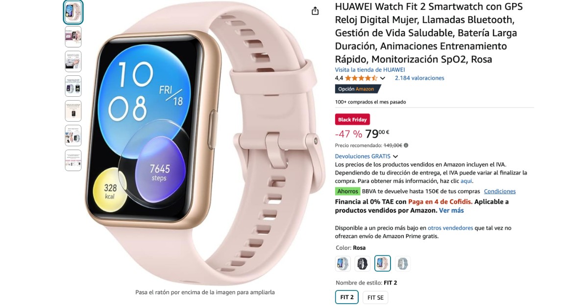 Reloj inteligente HUAWEI Watch Fit 2 ¡con 70€ DE DESCUENTO! Reloj inteligente HUAWEI Watch Fit 2 ¡con 70€ DE DESCUENTO!