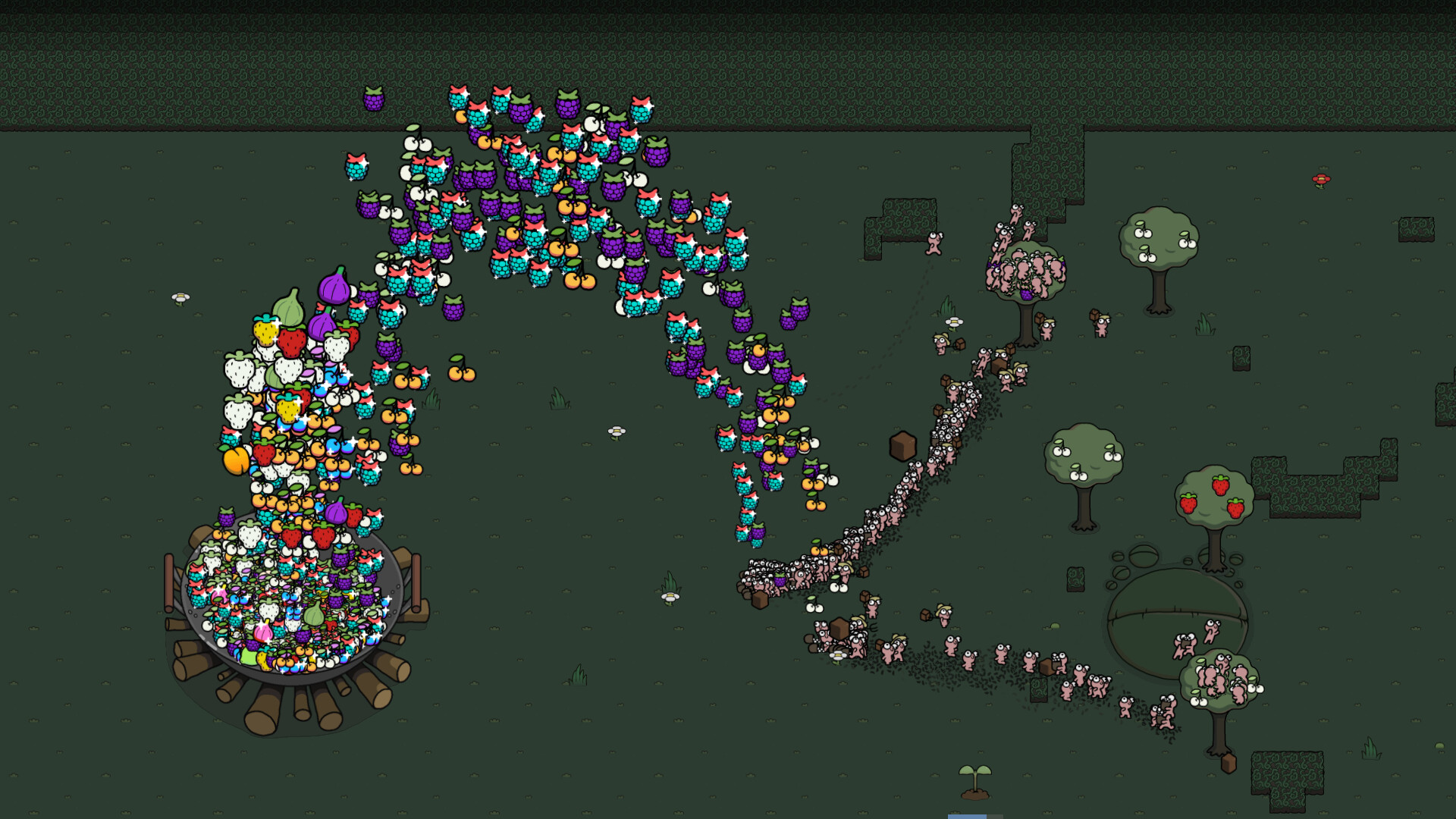 Captura de pantalla de Idle Colony, un juego de recolección de frutas Captura de pantalla de Idle Colony, un juego de recolección de frutas