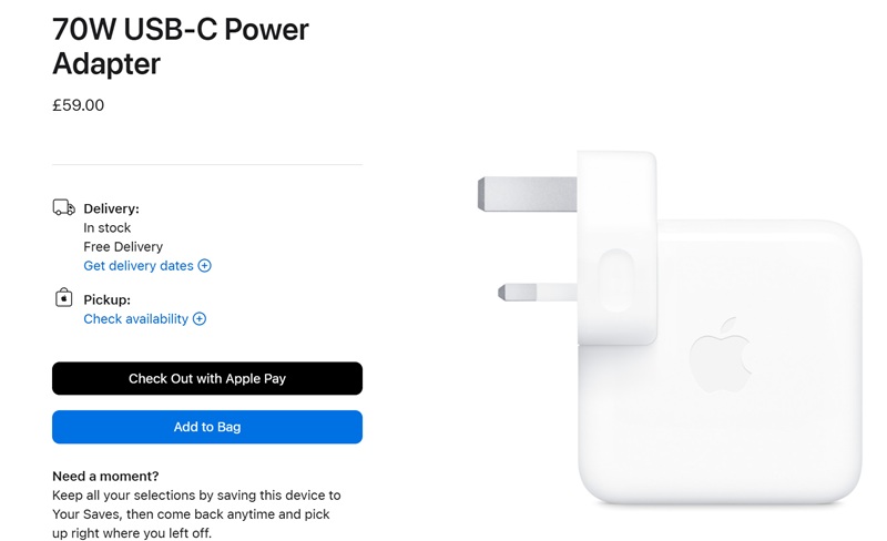 Cargador Apple USB-C