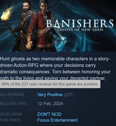 Grandes críticas con un interés mínimo: los jugadores opinan sobre Banishers: Ghosts of New Eden-2 Grandes críticas con un interés mínimo: los jugadores opinan sobre Banishers: Ghosts of New Eden-2