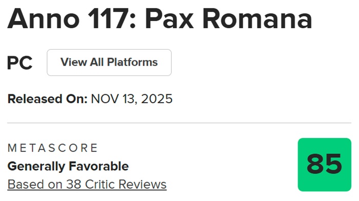 Captura de pantalla de Anno 117: Pax Romana 1