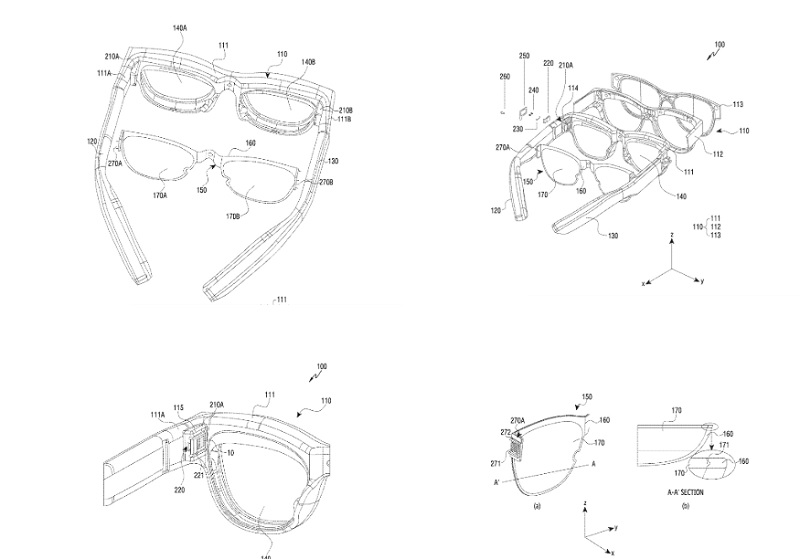Dibujo del sistema de lentes Samsung