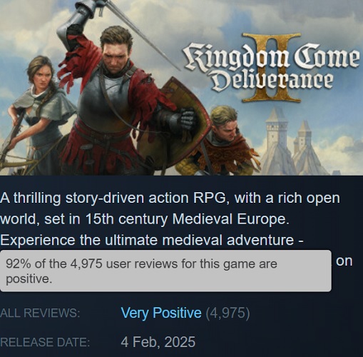 Kingdom Come: Deliverance II, fuente: Steam