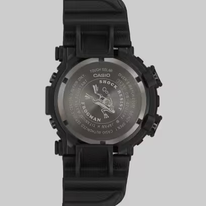 Parte trasera del Casio G-Shock Frogman con logo de Frogman
