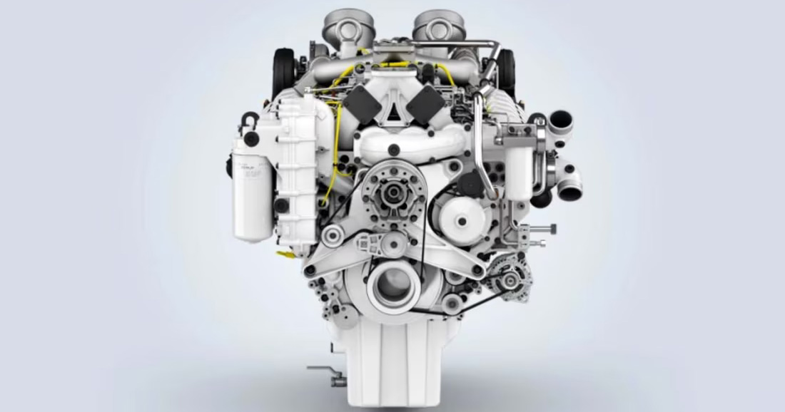 Motor Liebherr D9612 en funcionamiento Motor Liebherr D9612 en funcionamiento