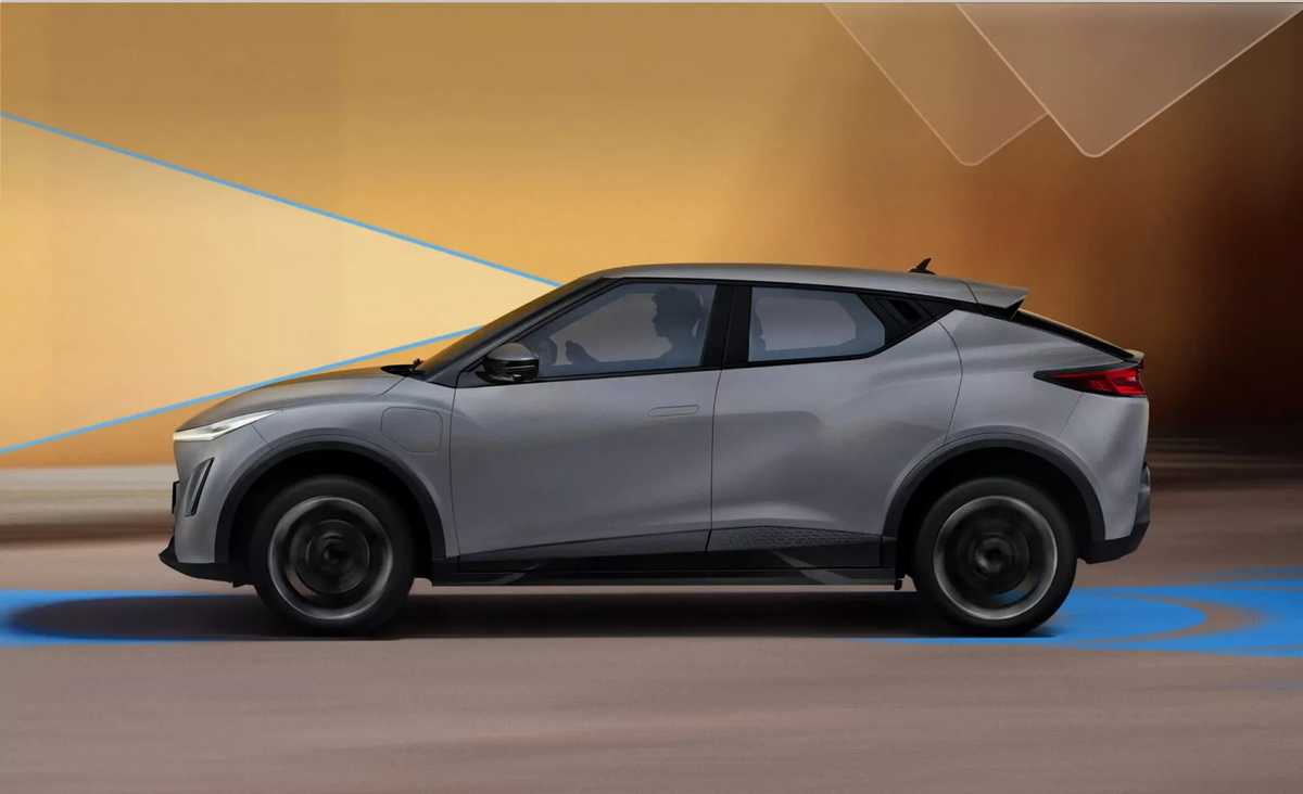 Perodua QV-E en la carretera