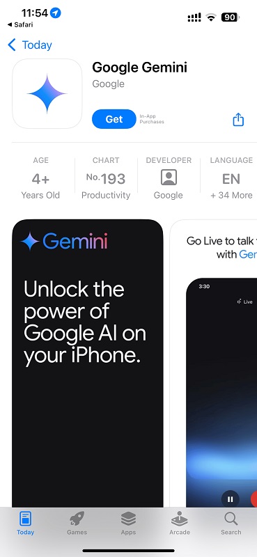 Google ha lanzado una aplicación independiente del asistente de inteligencia artificial Gemini para iOS-2 Google ha lanzado una aplicación independiente del asistente de inteligencia artificial Gemini para iOS-2