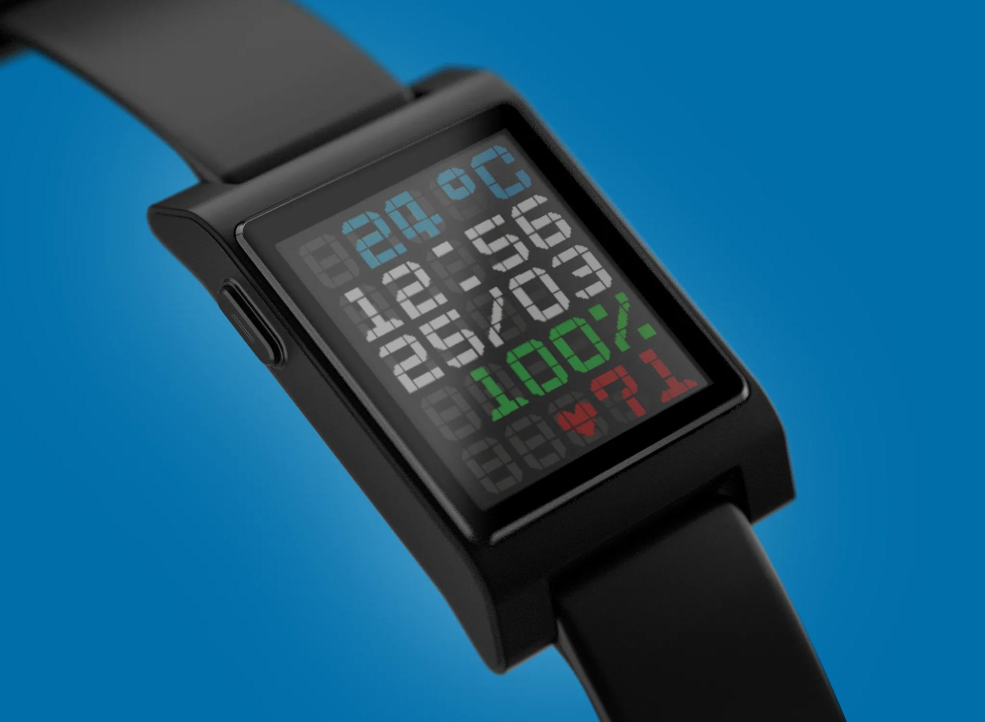 Reloj inteligente Core 2 Duo en negro El reloj inteligente Core 2 Duo en negro. Ilustración: Eric Migikowski