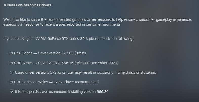 Imagen del problema del controlador NVIDIA en el juego inZoi Imagen del problema del controlador NVIDIA en el juego inZoi