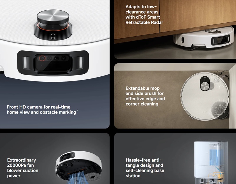 Xiaomi Robot Vacuum 5 Pro en el interior Xiaomi Robot Vacuum 5 Pro en el interior