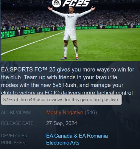 El fútbol mundial protagoniza el tráiler de lanzamiento de EA Sports FC 25, pero ¿salvará al juego? Las primeras críticas de los jugadores sobre el nuevo simulador son muy negativas-2