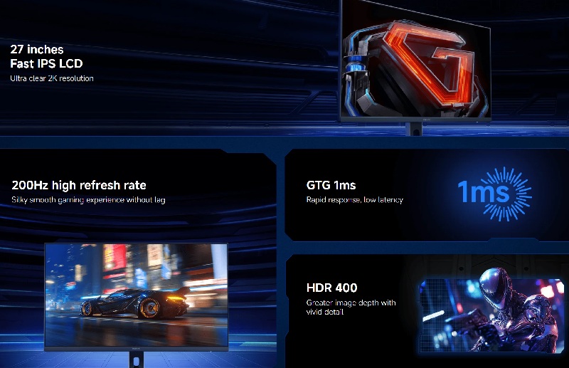 Puertos y Diseño del Xiaomi G27Qi 2026