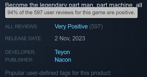 A diferencia de la crítica, a los jugadores les gustó mucho el shooter RoboCop: Rogue City. Los usuarios de Steam dejaron un 94% de críticas positivas-2 A diferencia de la crítica, a los jugadores les gustó mucho el shooter RoboCop: Rogue City. Los usuarios de Steam dejaron un 94% de críticas positivas-2