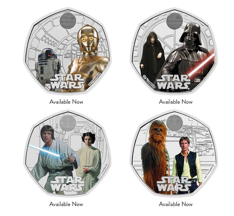 Un regalo de reyes para los fans de Star Wars: la Casa de la Moneda del Reino Unido ha lanzado una colección numismática con personajes de la emblemática saga cinematográfica-2 Un regalo de reyes para los fans de Star Wars: la Casa de la Moneda del Reino Unido ha lanzado una colección numismática con personajes de la emblemática saga cinematográfica-2