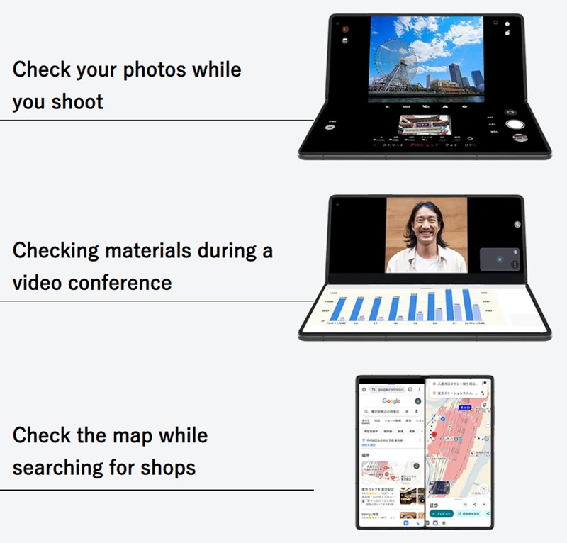 Nubia Fold a la venta en Japón