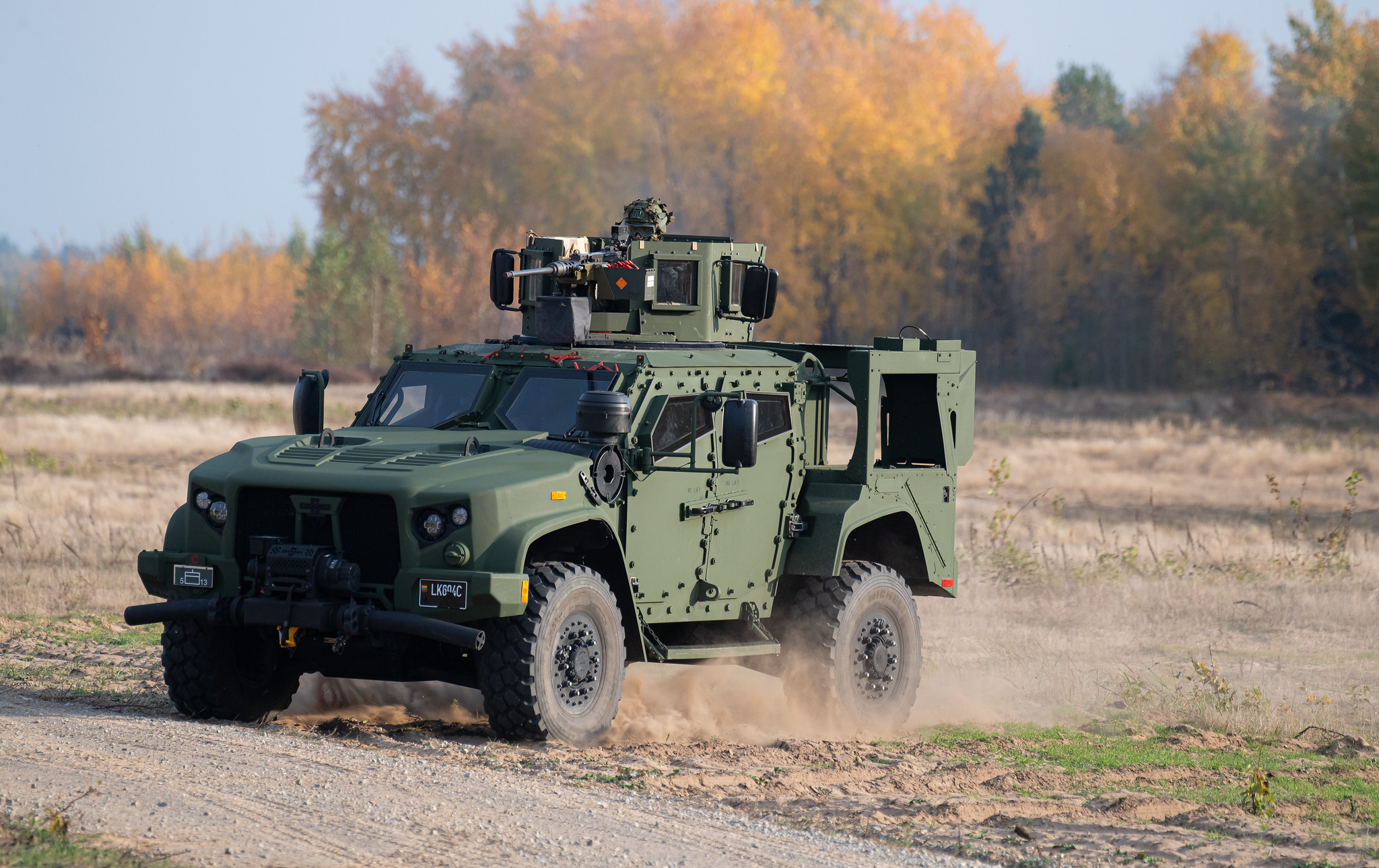 Vehículo blindado JLTV de las Fuerzas Armadas lituanas Vehículo blindado JLTV de las Fuerzas Armadas lituanas. Ilustración: Ministerio de Defensa lituano