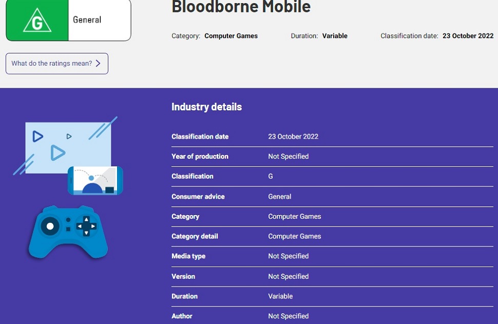 El nuevo juego del universo Bloodborne ha aparecido en la página web de la Comisión de Calificación de Australia. Pero hay un matiz.-2 El nuevo juego del universo Bloodborne ha aparecido en la página web de la Comisión de Calificación de Australia. Pero hay un matiz.-2