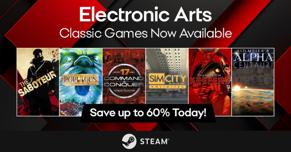 Se ha lanzado en Steam una colección de juegos emblemáticos de Electronic Arts: los jugadores podrán disfrutar de la serie Command & Conquer, The Saboteur y otros éxitos del pasado Se ha lanzado en Steam una colección de juegos emblemáticos de Electronic Arts: los jugadores podrán disfrutar de la serie Command & Conquer, The Saboteur y otros éxitos del pasado
