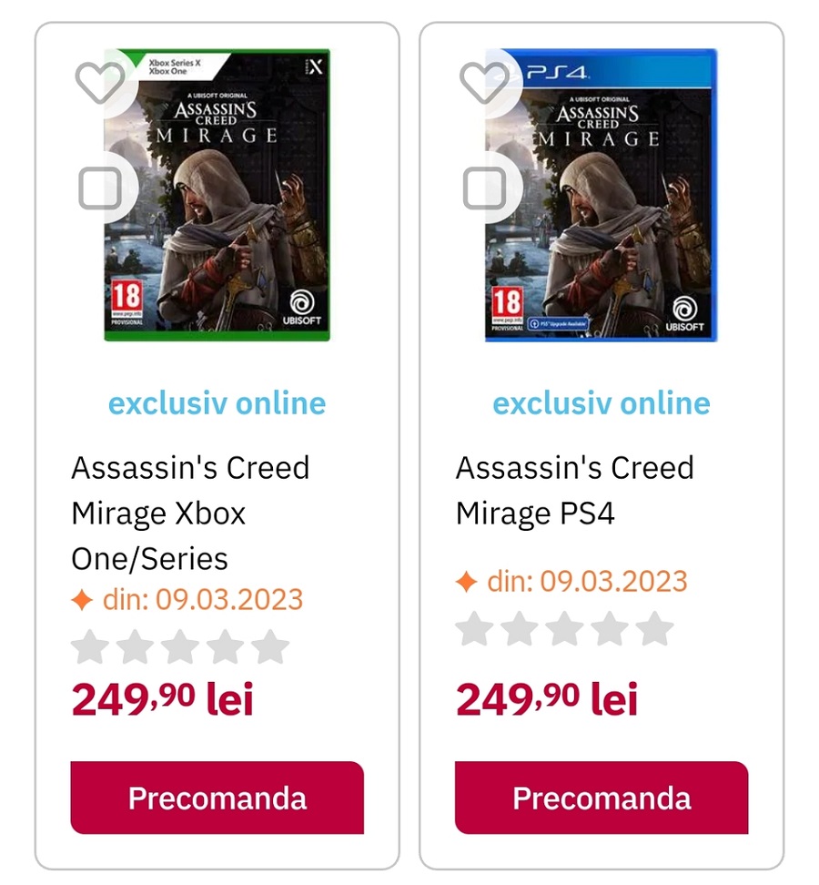 ¿Assassin's Creed: Mirage saldrá a la venta en marzo? Así lo indica la información de la red minorista rumana-2 ¿Assassin's Creed: Mirage saldrá a la venta en marzo? Así lo indica la información de la red minorista rumana-2