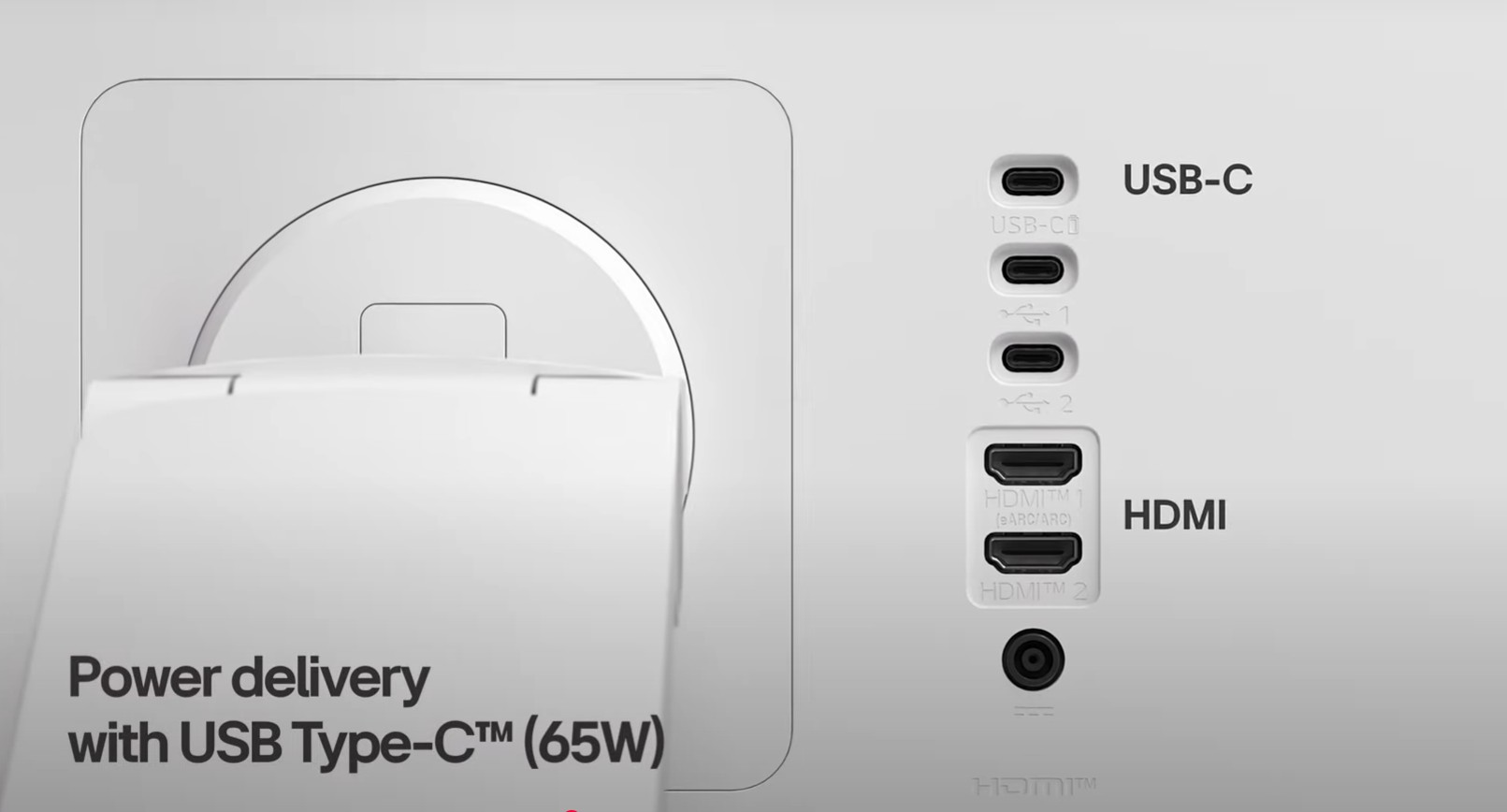 Puertos de conexión LG Smart Monitor Swing Puertos de conexión LG Smart Monitor Swing
