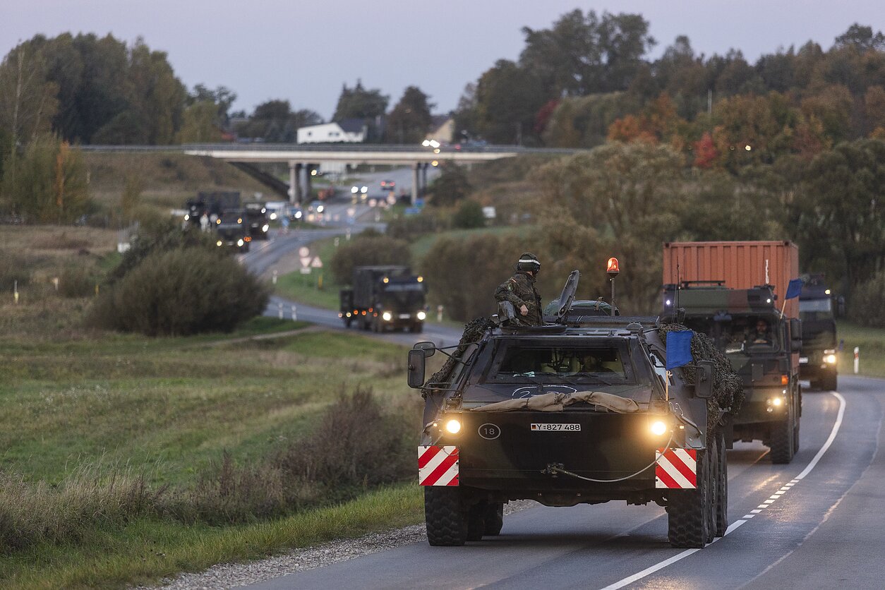 Convoy militar en Lituania